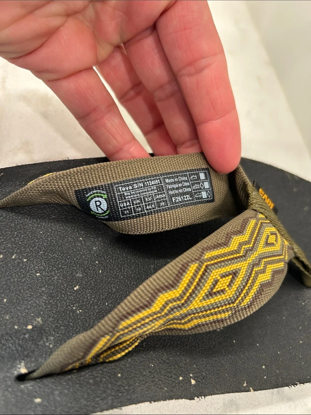 Teva Men's Reflip Flip Flop - Quincy Dark Olive Size 11 NEW